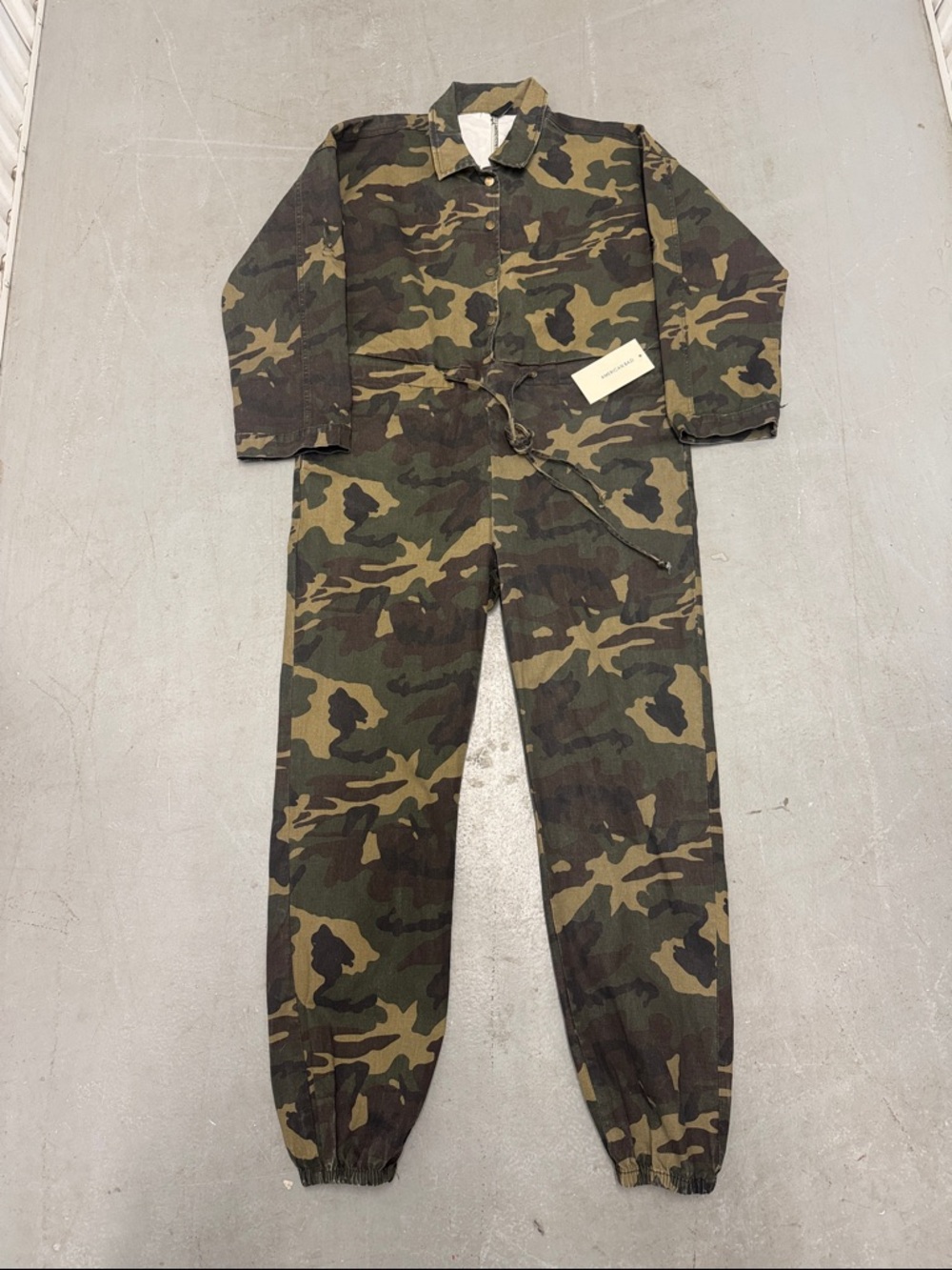 NWT American Bazi Green & Brown Camo Coverall